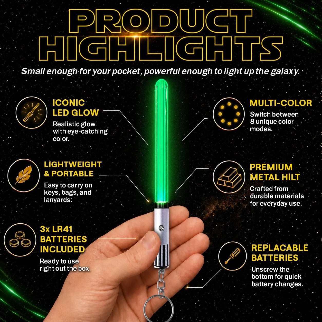 Pocket Saber product highlights